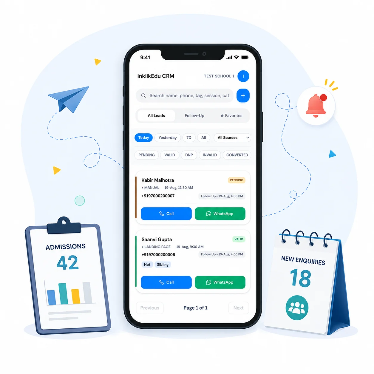 InklikEdu App Interface
